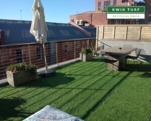 synthetic grass on concrete